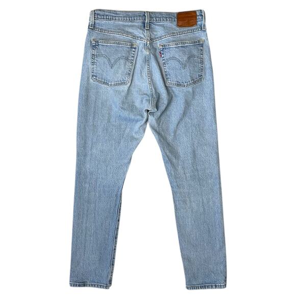 Levi’s Premium 501® S Skinny Jeans Light Wash, Big E Red Tab 30x28 - Picture 2 of 12